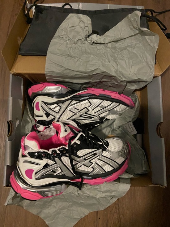 Shoes - Women's Pink & White Running Sneakers